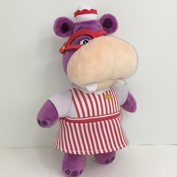 Disney Doc McStuffins Plush Hallie Hippo 8" Beanbag Stuffed Animal Hippopotamus - Picture 2 of 12